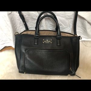 Kate Spade top handle crossbody black work bag